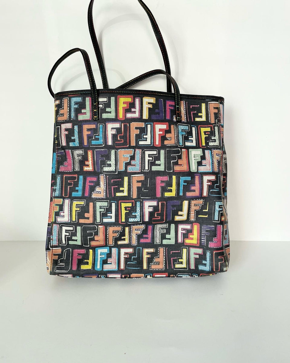 Authentic Fendi Colorful Zucca Tote – MaisonFab