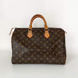 Authentic Louis Vuitton Monogram Speedy 35