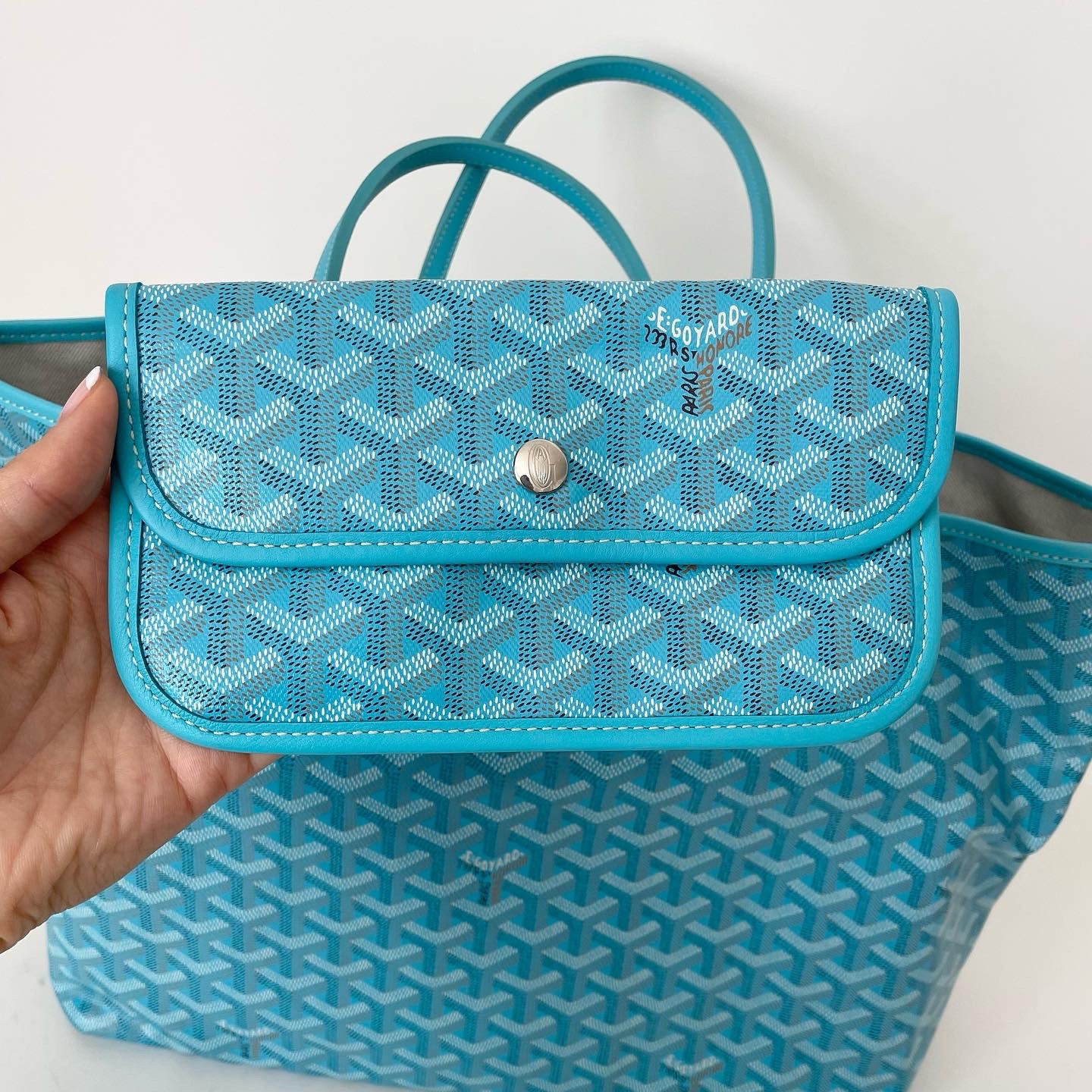 NWOT Limited Edition Goyard Turquoise Blue Special Color St. Louis