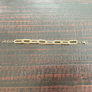 14k Yellow Gold Chubby Chain Link Bracelet